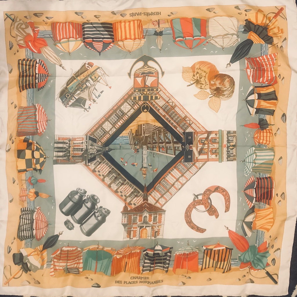 Hermes Silk Printed Scarf